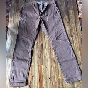 Goodfellow Hennepin (slim) brown chino. Size 34x32